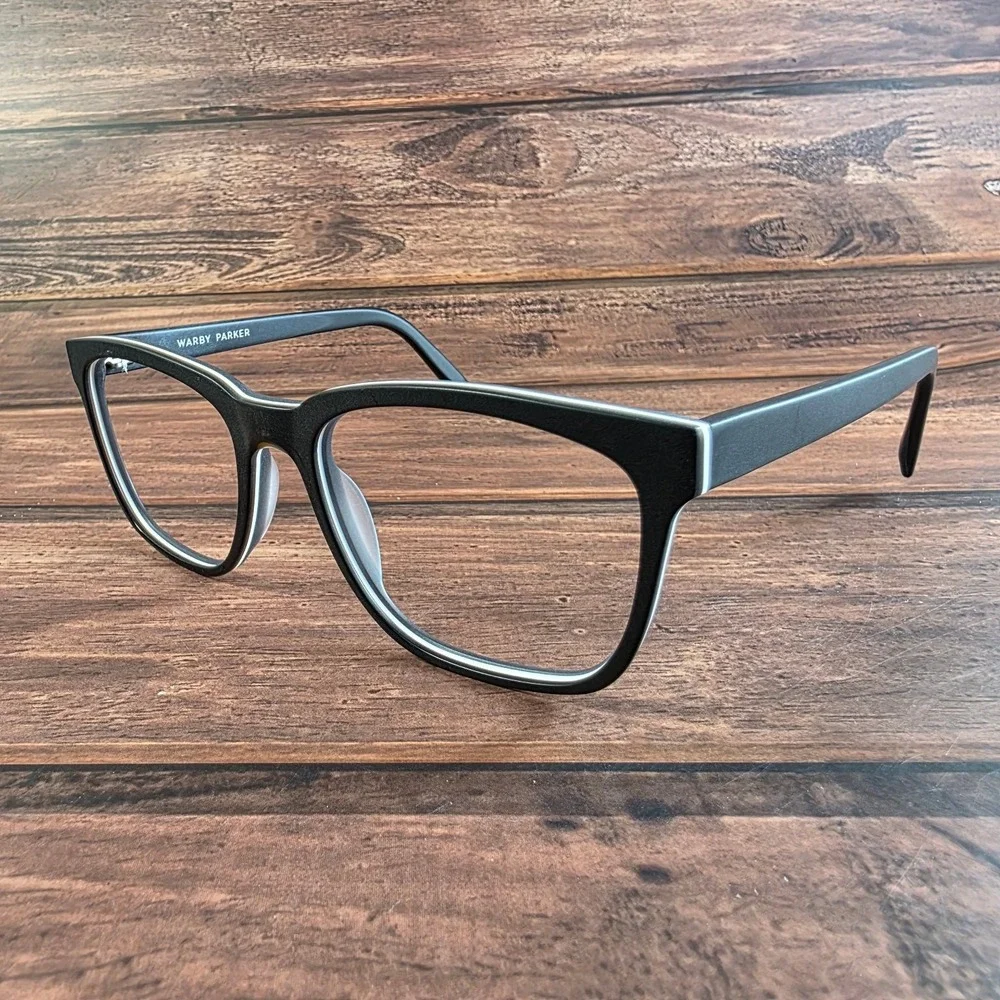 Warby‎ Parker Women's Black 58-19 Plastic Square Eyeglasses